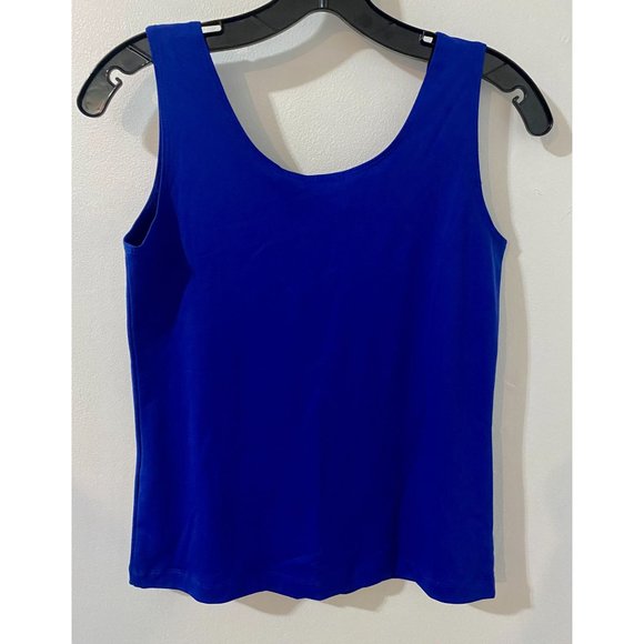 Chico's Tank women's size Small US 4, NEW, round neck, Sleveless, blue. - Picture 7 of 11